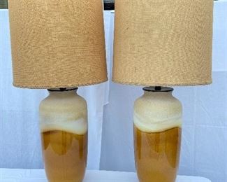 Vintage made in W. Germany Porcelain table lamps 