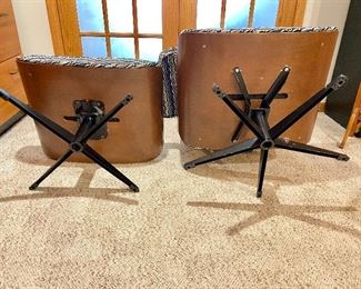 Vintage eames replica arm chair and ottoman 