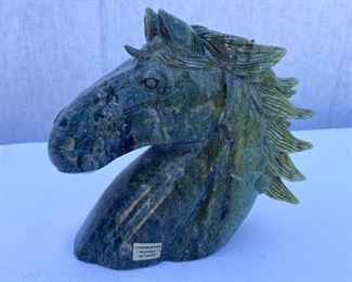 Connemara marble Irish horse statue 