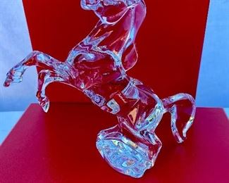 Baccarat Crystal horse 