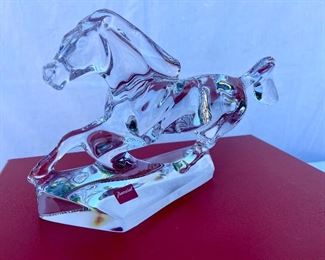 Baccarat Crystal horse 