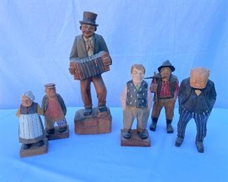 1950’s Swedish Hand Carved figures 