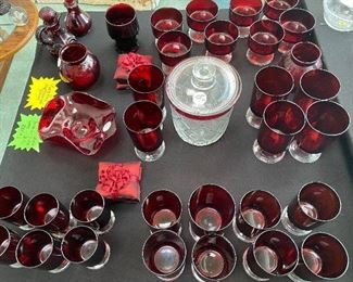Red Ruby Depression Glass