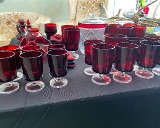 Red Ruby Depression Glass