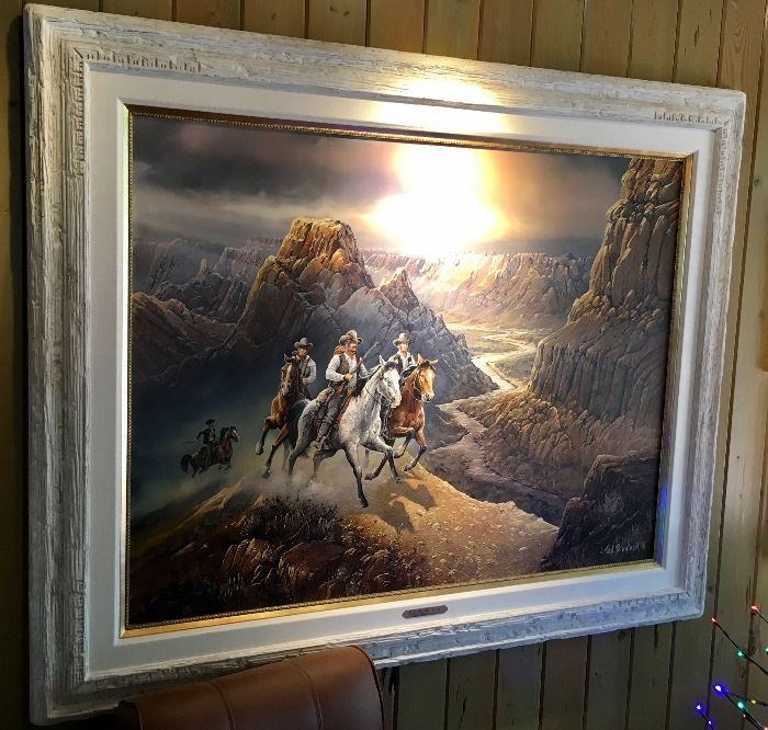 EXTREMELY RARE Ted Blaylock ORIGINAL Commissioned Oil Painting, 1 OF 1!!! with the agreement to not make any prints. Ted will be visiting this Estate and may be able to have him give more info if needed.