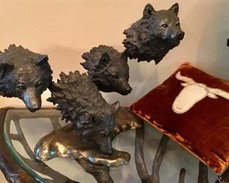 Bronze Wolves