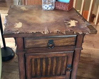 One of 2 Wood side/end tables, could be nightstands if wanted.