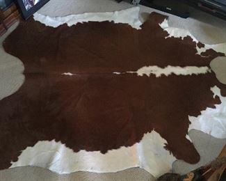 Huge Cow Hide rug.