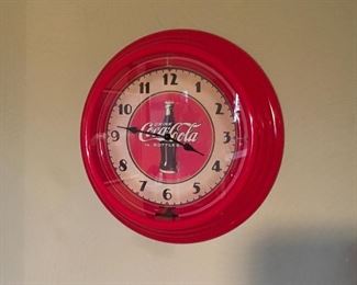 Modern Neon Coke Clock