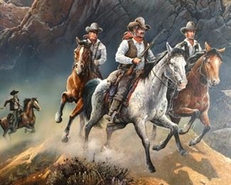 These Rangers appear as if they are riding off of the Painting.