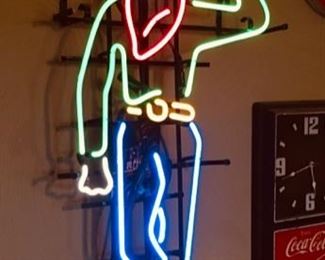 Large Cowboy Neon Sign.