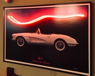 American Classics Corvette Neon Sign.