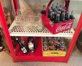 Vintage RARE Ballpark Coca Cola Carrier in Extra Nice original condition. Yellow vintage wood Coke crate.