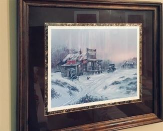 3 of 3 Ted Blaylock signed & numbered Winter Scene 