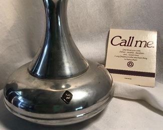 Southern Bell Pewter and Large Matchbook