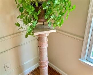 $125 Marble plant stand 39.5"H  x 10"W x 10"D