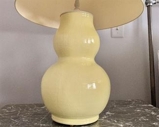 Pair of Roy Hamilton Studios ceramic lamps.  32"H