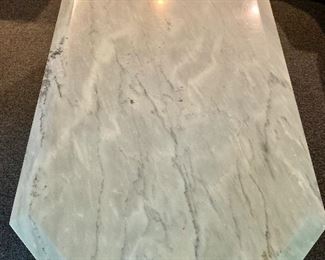 $250 Roche Bobois stone beveled edge coffee table.  16"H x  55.5"W x 32"D