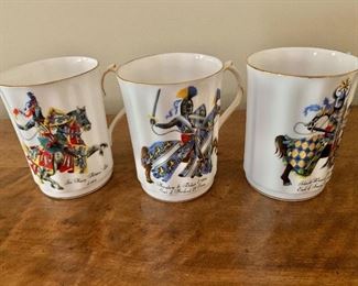  Royal Windsor bone china mugs. 4.5"H