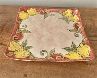 $20 Decorative plate, made in Italy. 13.5"D x 13.5"W