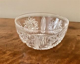 $20 Cut crystal bowl. 2.5"H x 4.5"D 