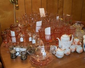 Lots of Pink Rose Glasses