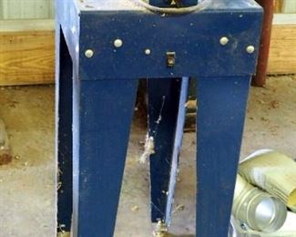 Electric Scroll Saw On 36" Metal Stand, Make/Model Unknown, Powers On