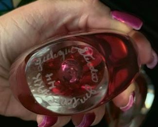 Zellique Signed Pink Heart Perfume 