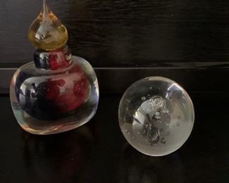 Murano Signed Perfume Bottle