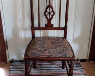 Victorian Inlaid Accent Chair