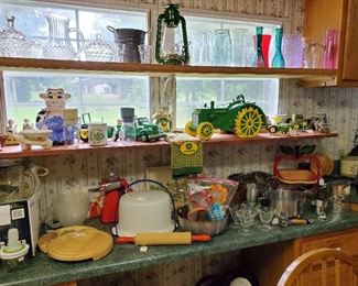 Kitchen items & John Deere items