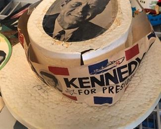 J.F.K Hat in very rough shape but Cool 