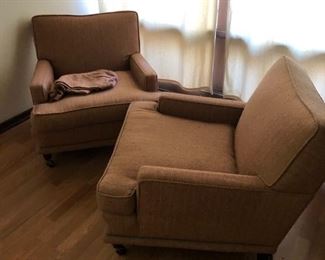 Pair of mid century armchairs