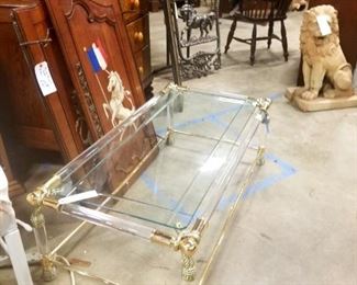 coffee tables, unique english memorabilia, garden statues
