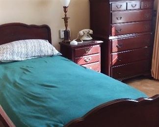Two Twin Beds . Bedroom Furniture . dressers and nightstands 