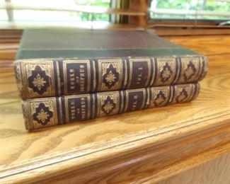 Antique 1849 Two Volume Book Set "Works of Josephus"
