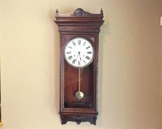 Antique Wood Wall Clock
