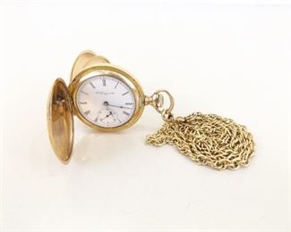 Antique 14k Yellow Gold Elgin Pocket Watch

