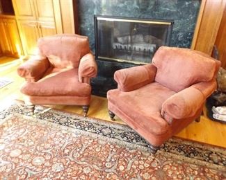 2 Lillian August Comfort Arm Chairs
