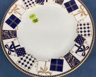 Alt-View: Set of 4 royal worcester golden stars luncheon plates  only ==> $50
