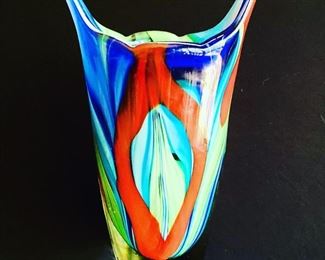  VTG Murano Glass Vase ==> $125