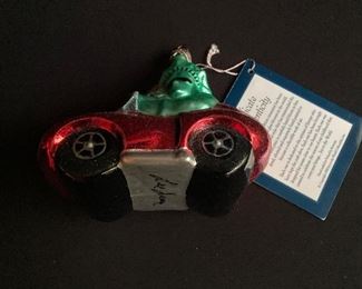 Alt-View: LEE iacocca Signed Christmas ornament ==> $75
