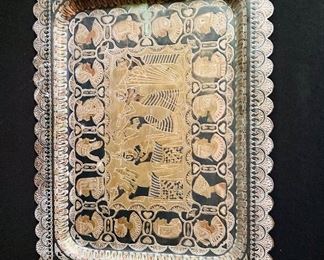 VTG Silverplate Egyptian Platter ===> $80