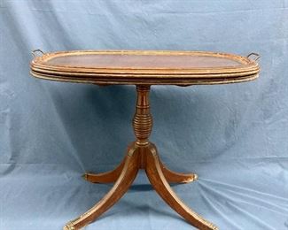 Antique Occassional Table with handles tray ===> $150