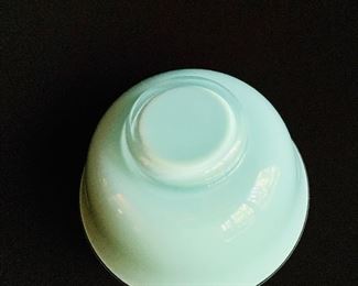 Alt-View: Glass “Tiffany blue” bowl ==> $25