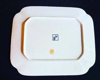 Alt-View: VTG porcelain hand painted coy platter ===> $80