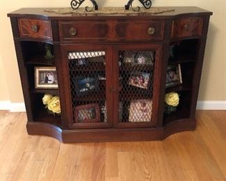 vintage entry cabinet/refinished