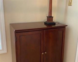 Bombay Wood Cabinet Plus Wood Lamp