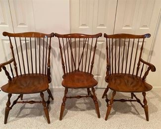 Three Windsor Back Chairs