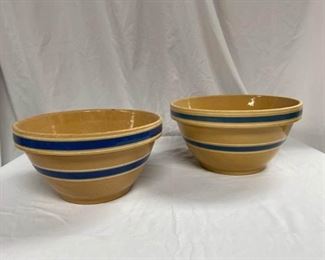Two Stone Crock Mixing Bowls